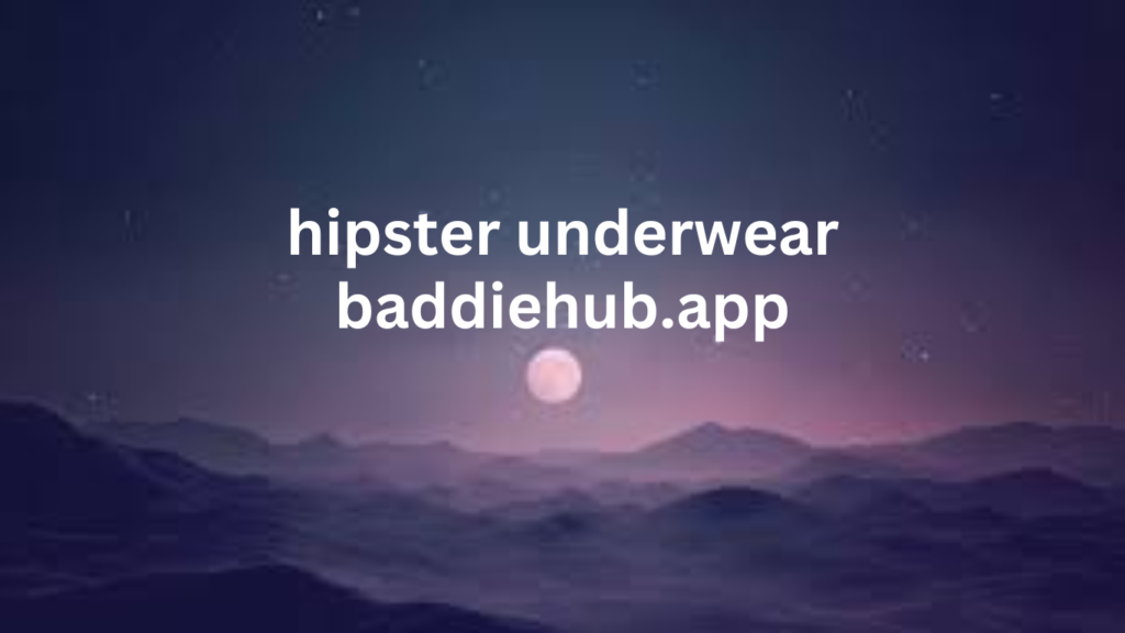 hipster underwear